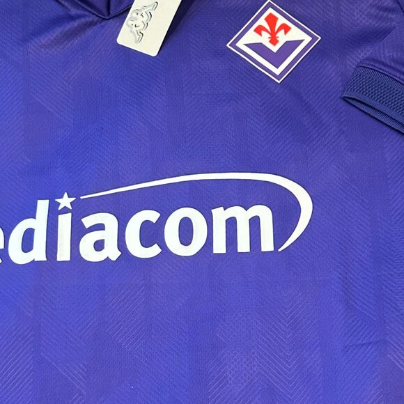 Italy Serie A League ACF FIORENTINA Men's JERSEY Sz M,L,XL or 2XL New by Kappa - Picture 2 of 5